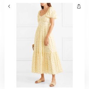 LoveShackFancy Angie Dress - Yellow